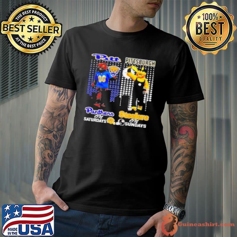 Pittsburgh Panthers On Saturdays X Pittsburgh Steelers On Sundays Shirt