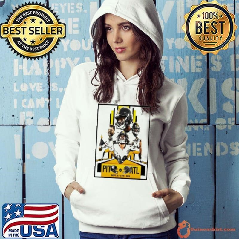 Pittsburgh Steelers Vs Atlanta Falcons On Sep 8 2024 In Atlanta GA Poster Hoodie