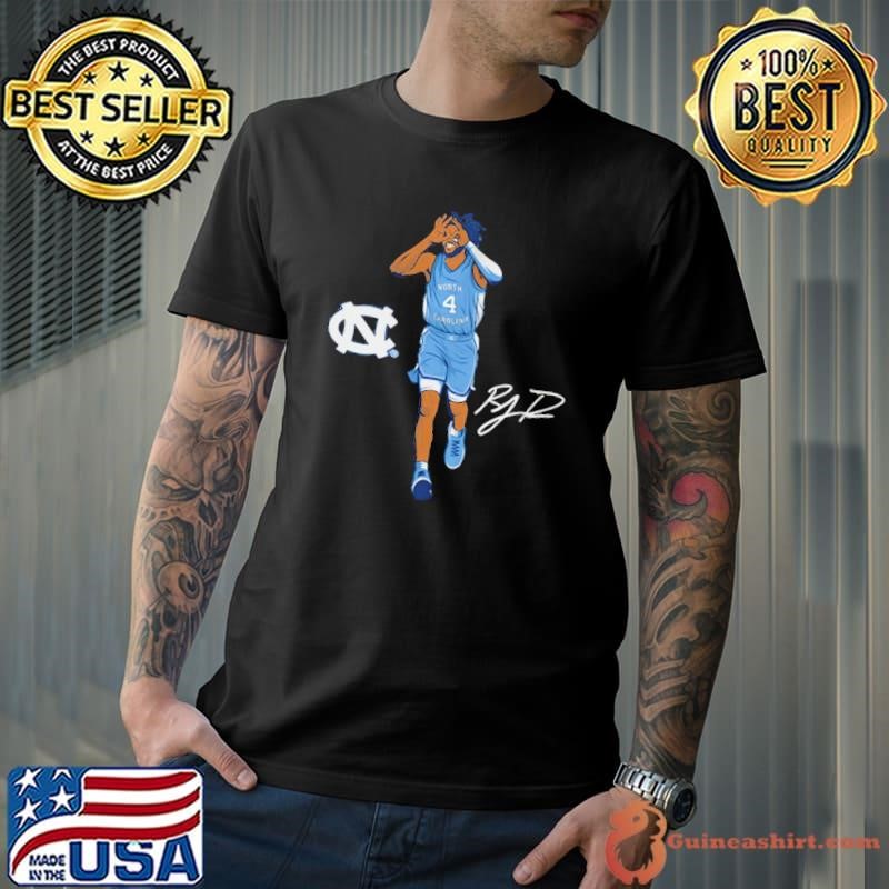 R.J. Davis American college basketball signature Superstar Pose T-Shirt