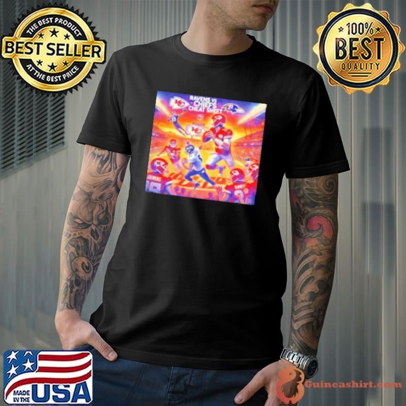 Ravens vs Chiefs Cheat sheet poster Shirt