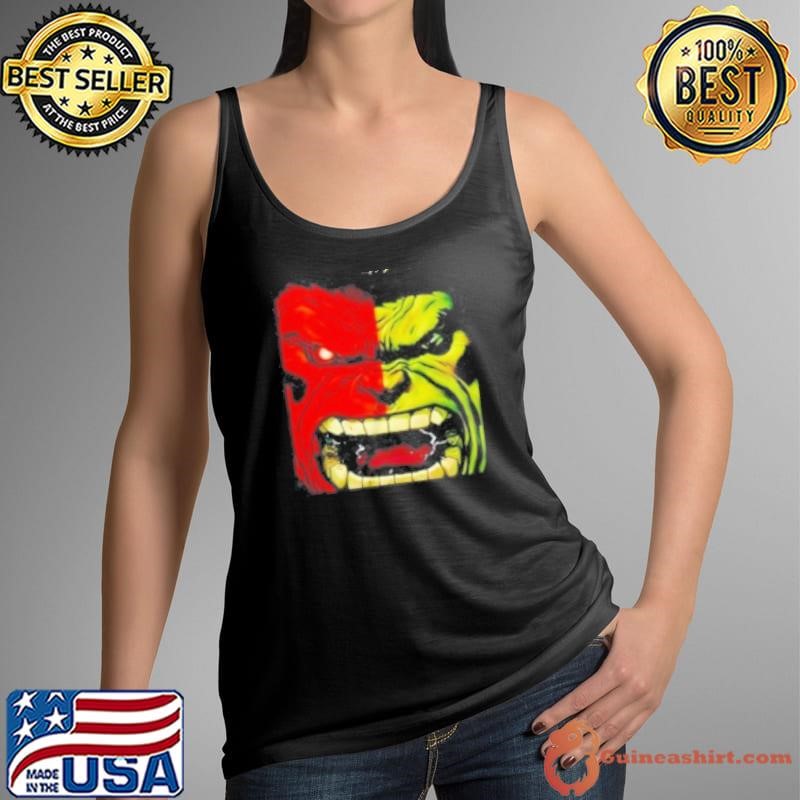 Red Hulk Green Hulk Marvel Tank Top