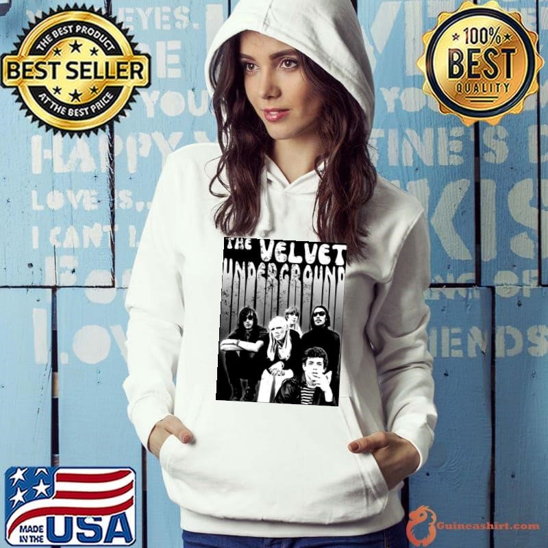 Retro Black And White Art The Velvet Underground Vintage Hoodie