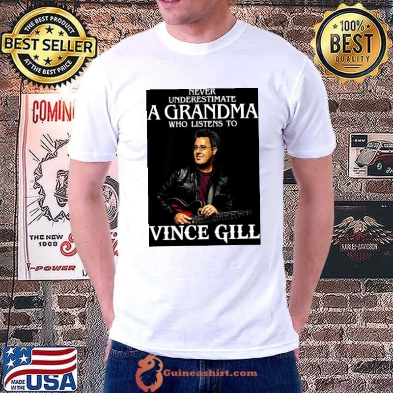 Retro Never Underestimate A Woman Who Listens To Vince Gill shirt