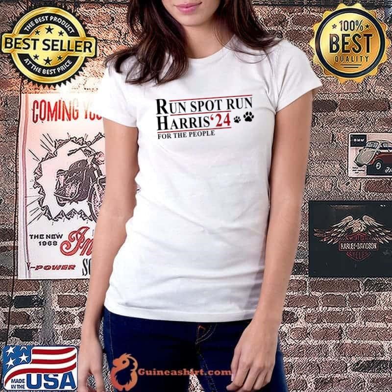 Run Spot Run Harris For The People 2024 Election T-Shirt