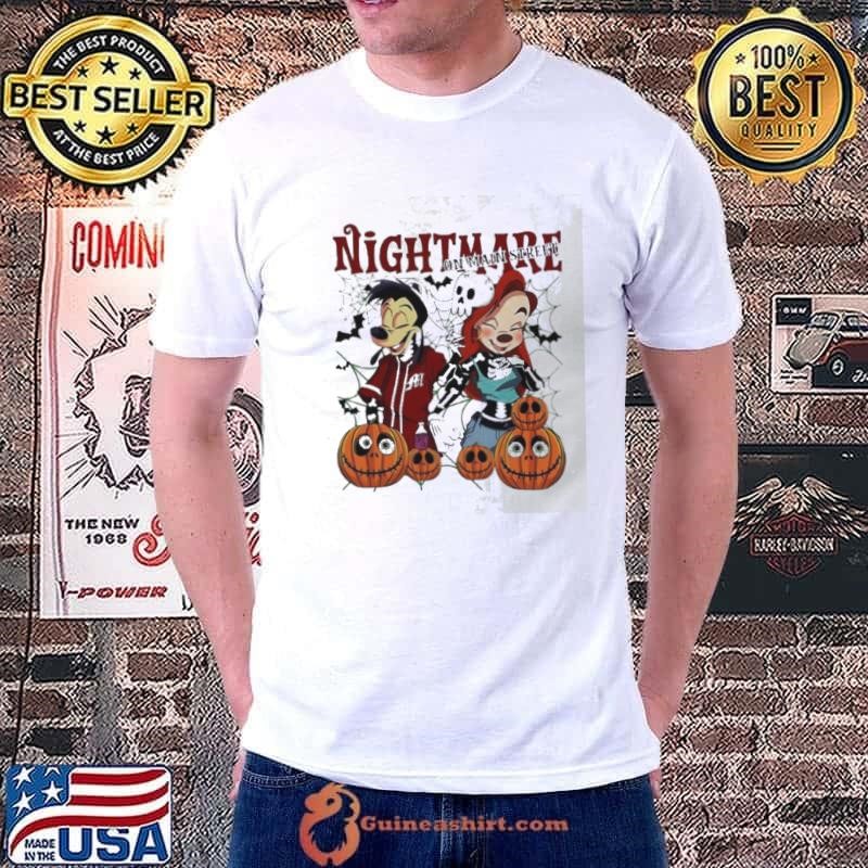 Skeleton Nightmare on main street Tmax and Roxanne Halloween Cartoon Unisex