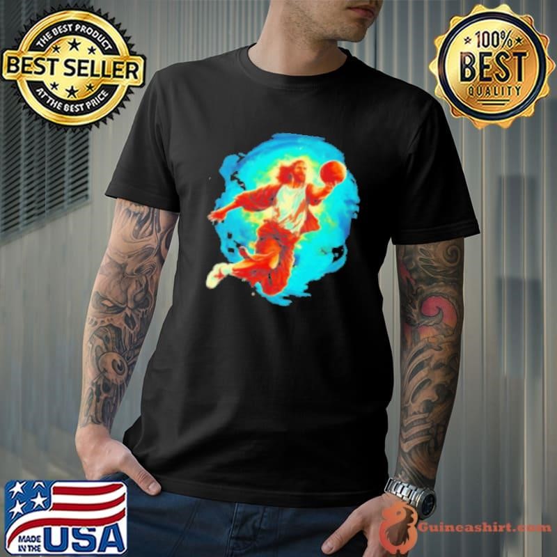 Slam Dunk Jesus Basketball Shirt