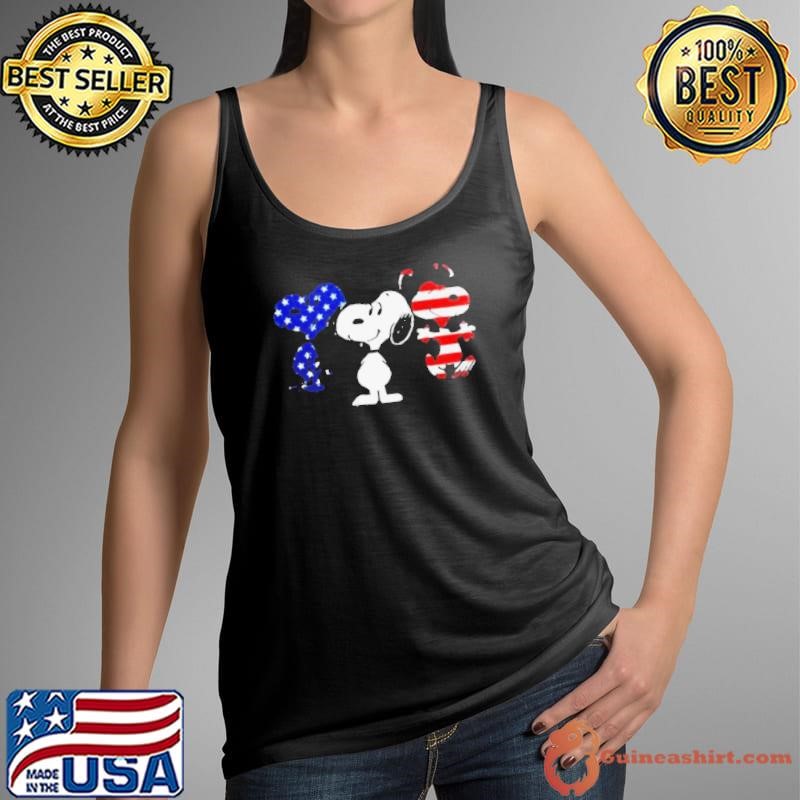 Snoopy american flag shirt
