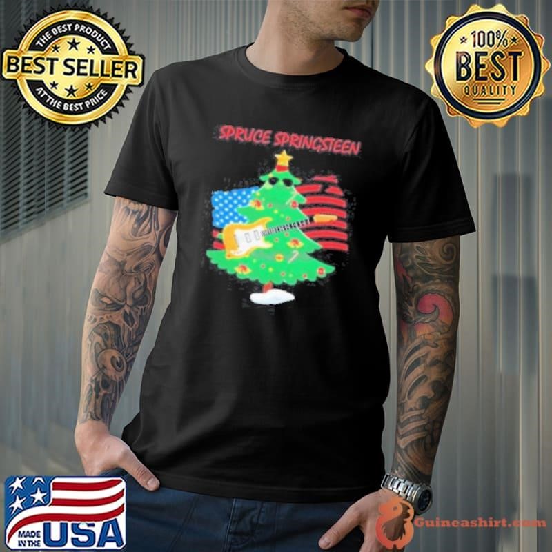 Spruce Springsteen Song Flag America Christmas 2024 Shirt