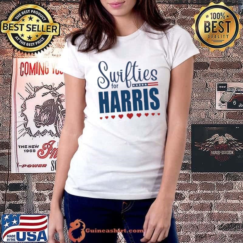 Swifties For Kamala Harris Hearts Election 2024 T-Shirt