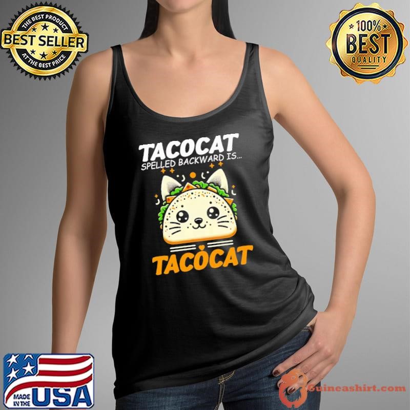 Tacocat Spelled Backward Is Tacocat Vintage Mexican Foods Tank Top