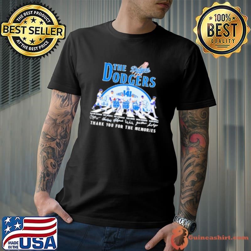 The LA Dodgers Abbey Road 141Th Anniversary 1883 2024 Thank You Signatures Shirt