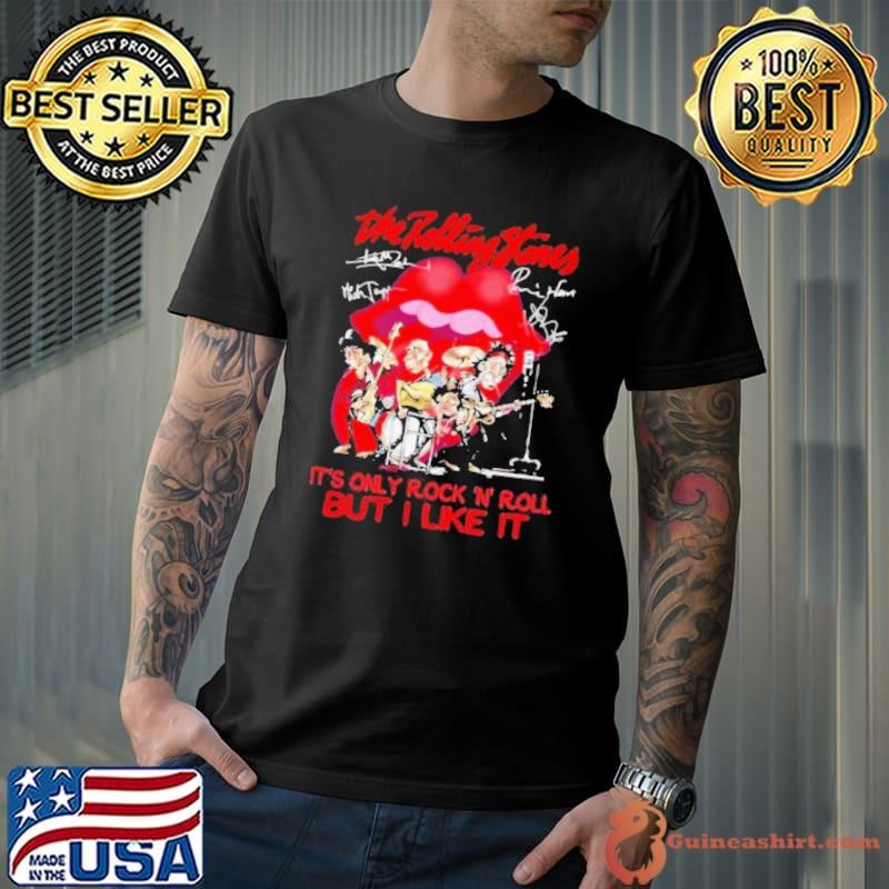 The Rolling Stone It’s Only Rock And Roll But I Like It Lips Signature shirt
