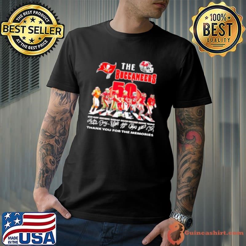 The Tampa Bay Buccaneers 50Th Anniversary Thank You Signatures Shirt