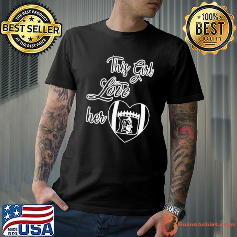 This Girl Love Her Duke Blue Devils Raised Football shirt
