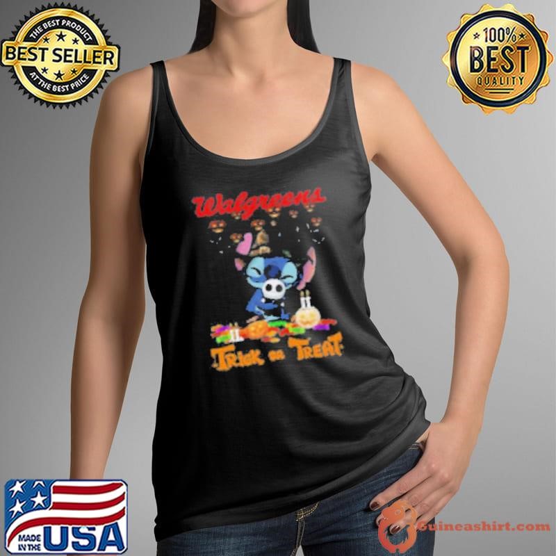 Walgreens stitch Trick or treat halloween shirt
