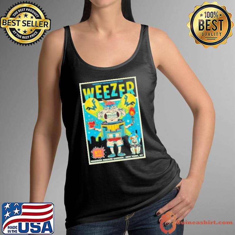 Weezer September 11 2024 Madison Square Garden New York NY Concert Poster Tank Top