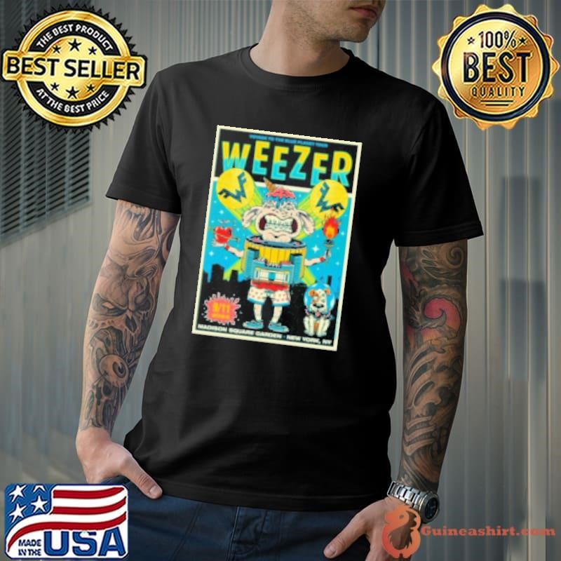Weezer September 11 2024 Madison Square Garden New York NY Concert Poster Shirt