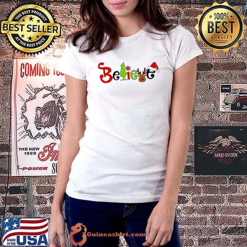 What A Merry Winter Believe Teacher Shirt