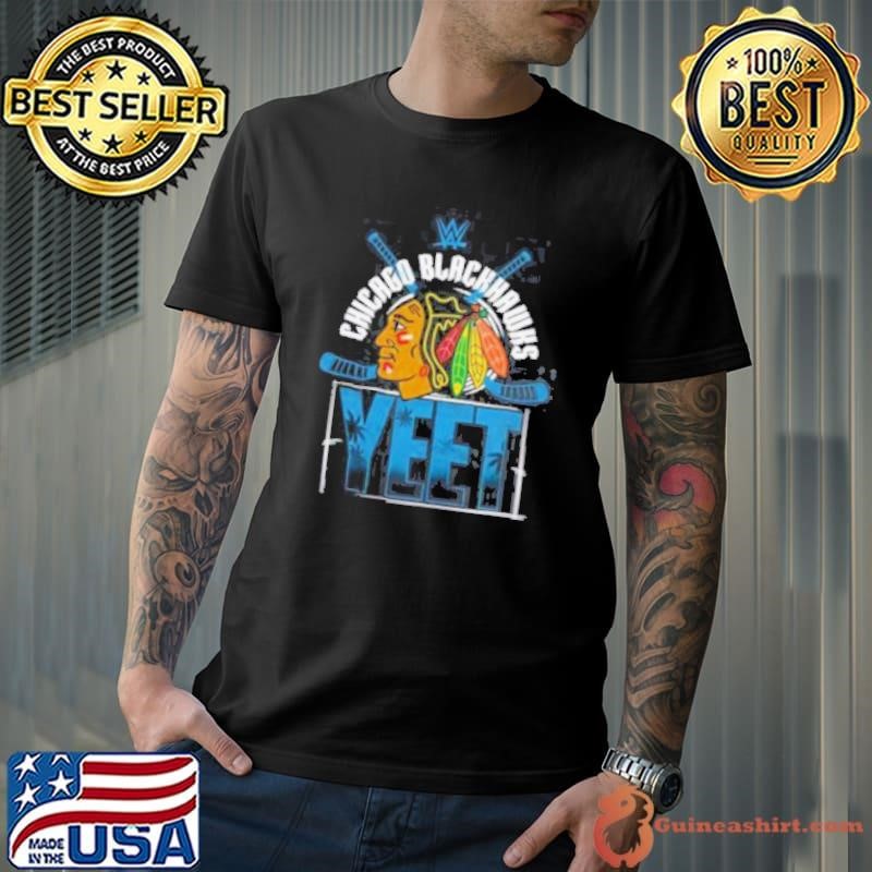 YEET Chicago Blackhawks Hockey logo shirt
