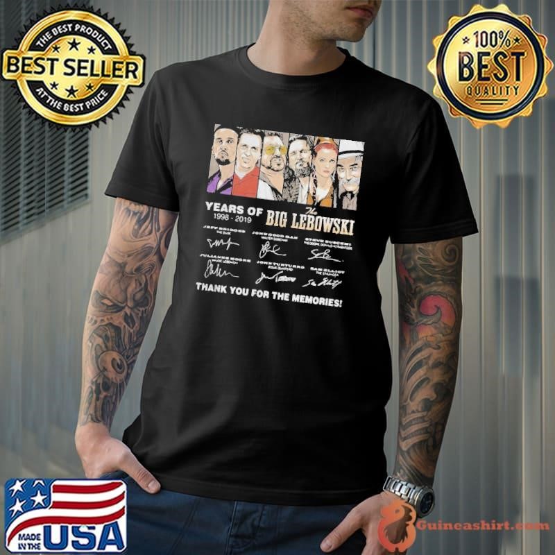 Years of The Big Lebowski 19982019 signatures shirt