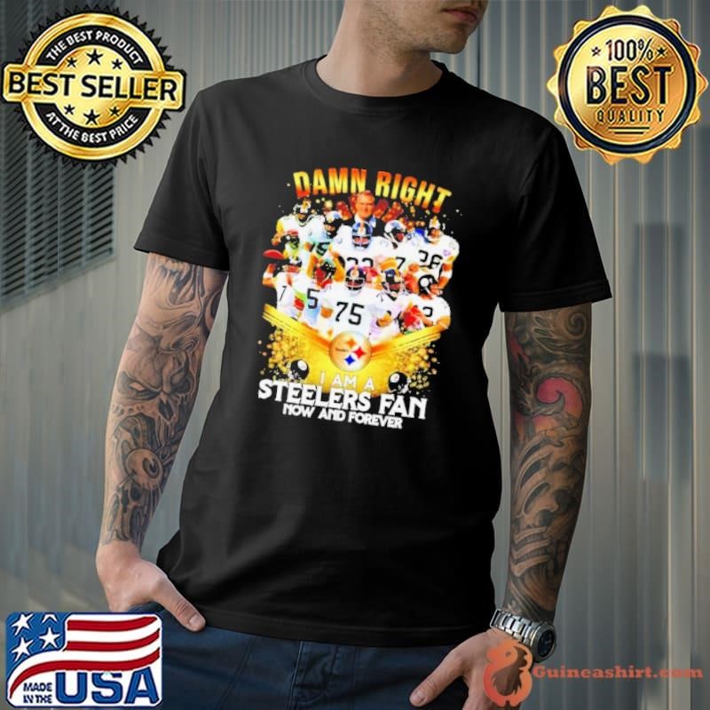 2020 damn right I am a Steelers fan now and forever shirt