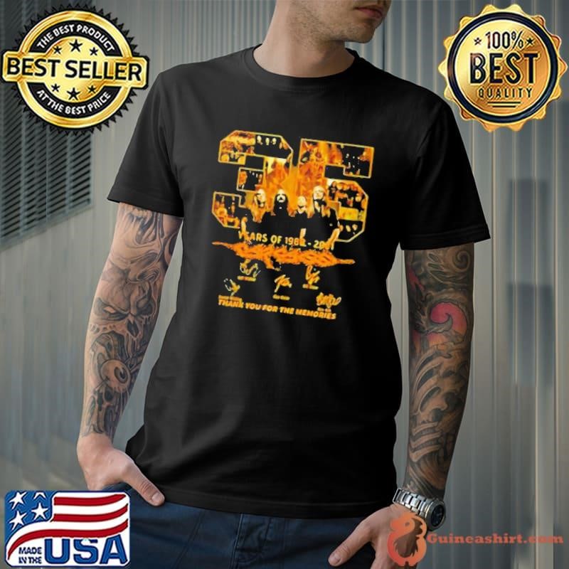 35 Years Of 1986 2021 Carcass Thank You For The Memories Signature Unisex