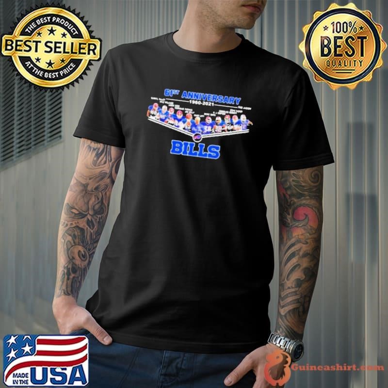 61st Anniversary 1960 2021 Name Team Player Bills Football shirt