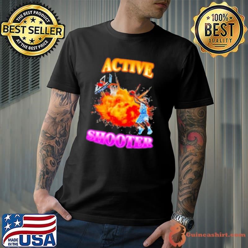 Active Shooter Ja Morant Meme Basketball Shirt