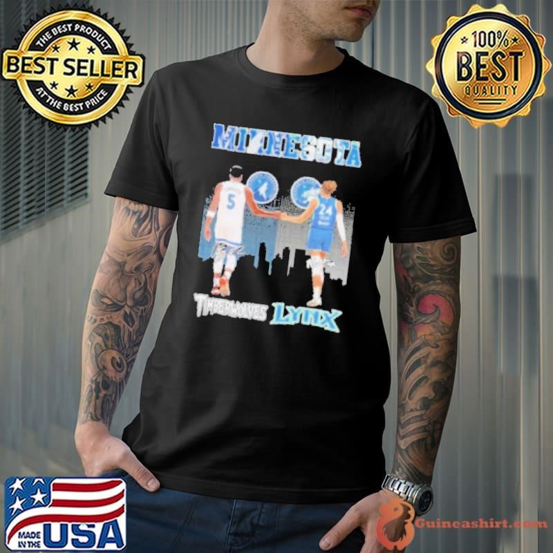 Anthony Edwards Minnesota Timberwolves X Napheesa Collier Minnesota Lynx Signatures Shirt