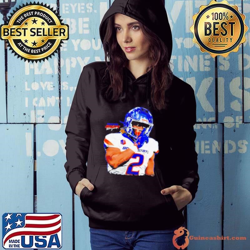 Ashton Jeanty Boise State Broncos football portrait graphic Hoodie