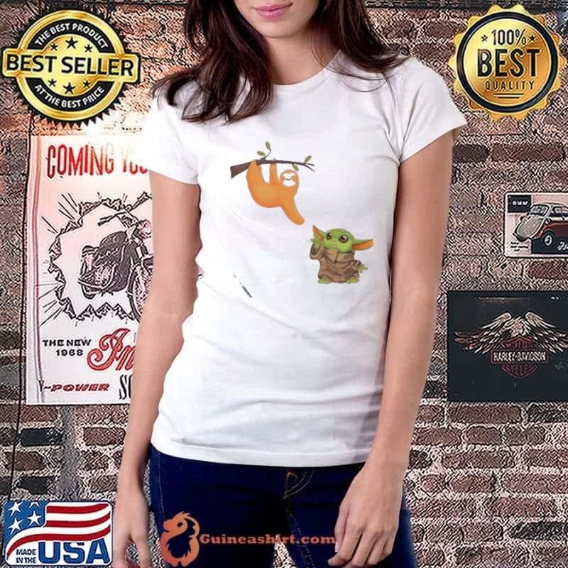 Baby Yoda And Sloth shirt