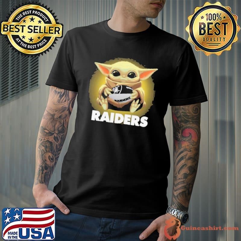 Baby Yoda Hug Rugby Oakland Raiders shirt
