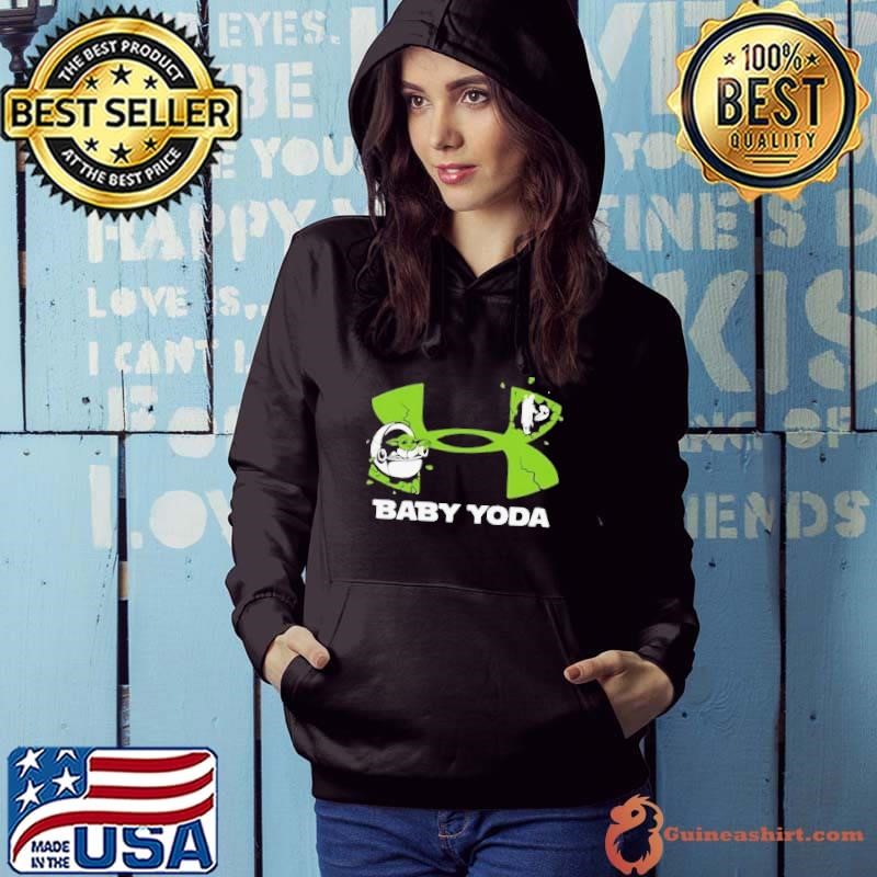 Baby Yoda and Mandalorian Under Armour Hoodie