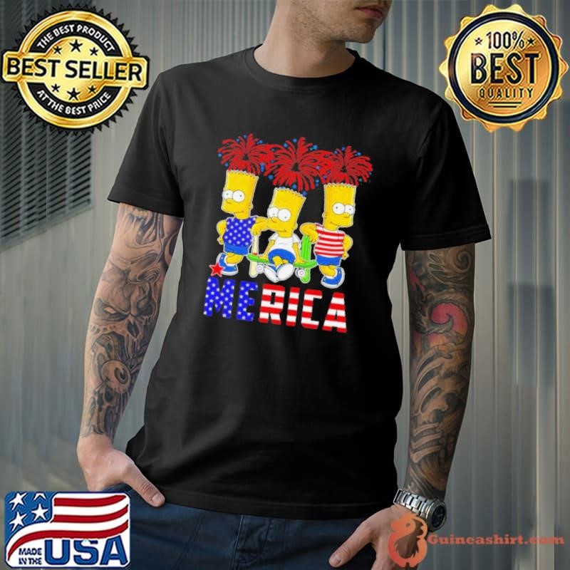 Bart Simpson Happy The 4th Of July America shirt