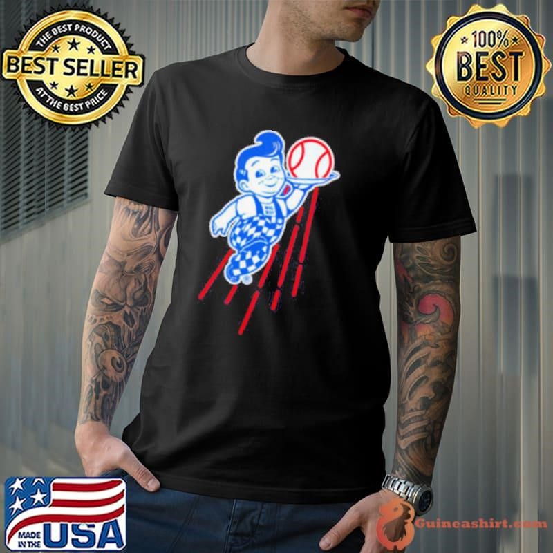 Big boy baseball Los Angeles Dodgers logo shirt