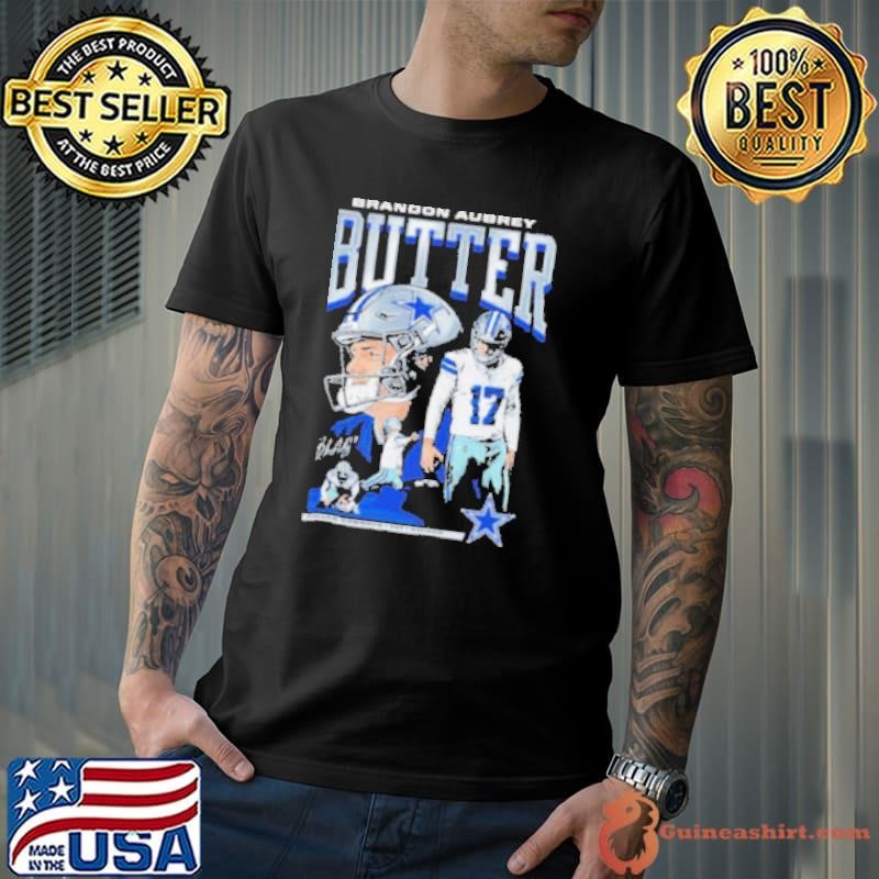 Brandon Aubrey #17 Dallas Cowboys Star NFL Kicker Shirts