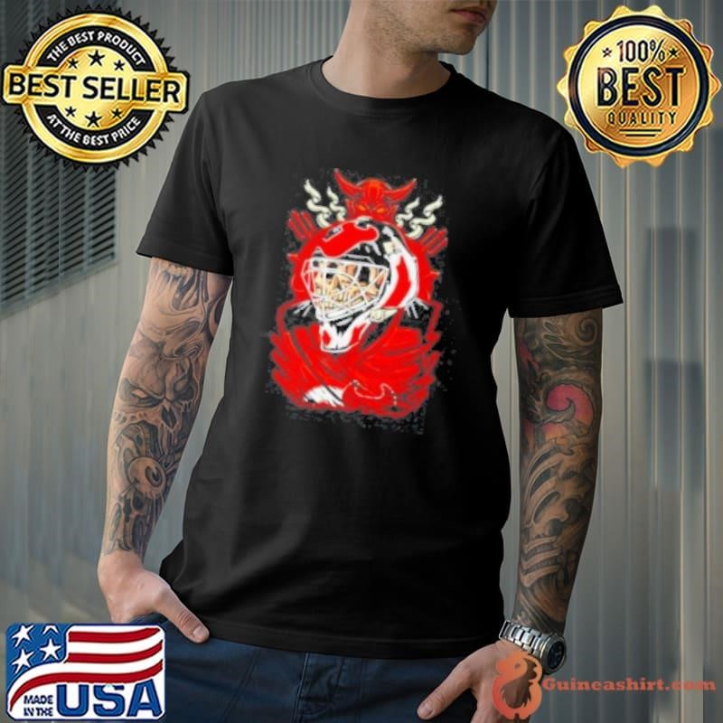 Brodeur Devils Skull Goalie Hockey Goalie Fashion Unisex