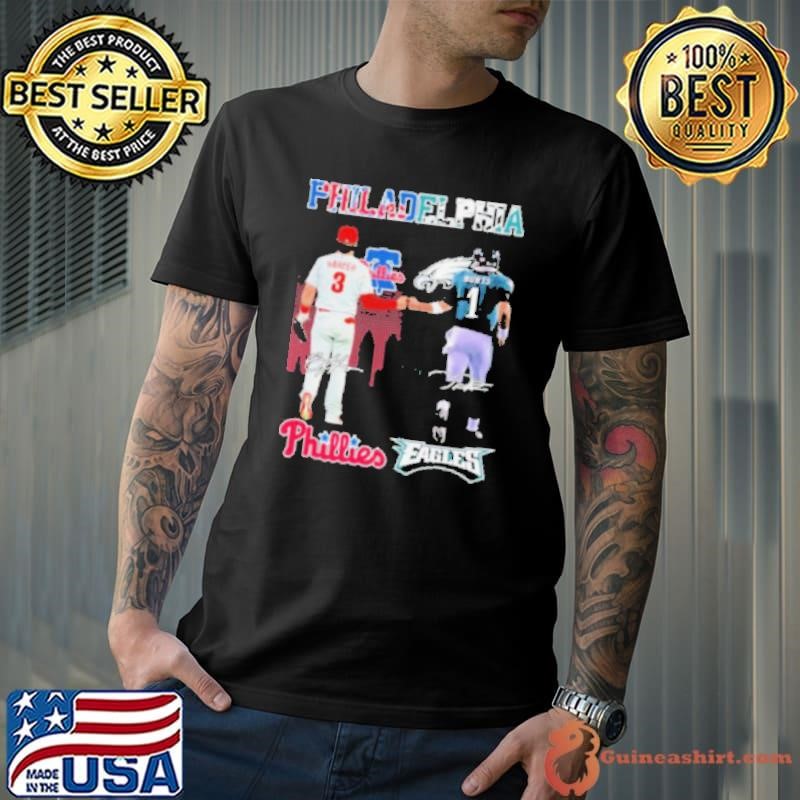 Bryce Harper Philadelphia Phillies X Jalen Hurts Philadelphia Eagles 2024 Shirt