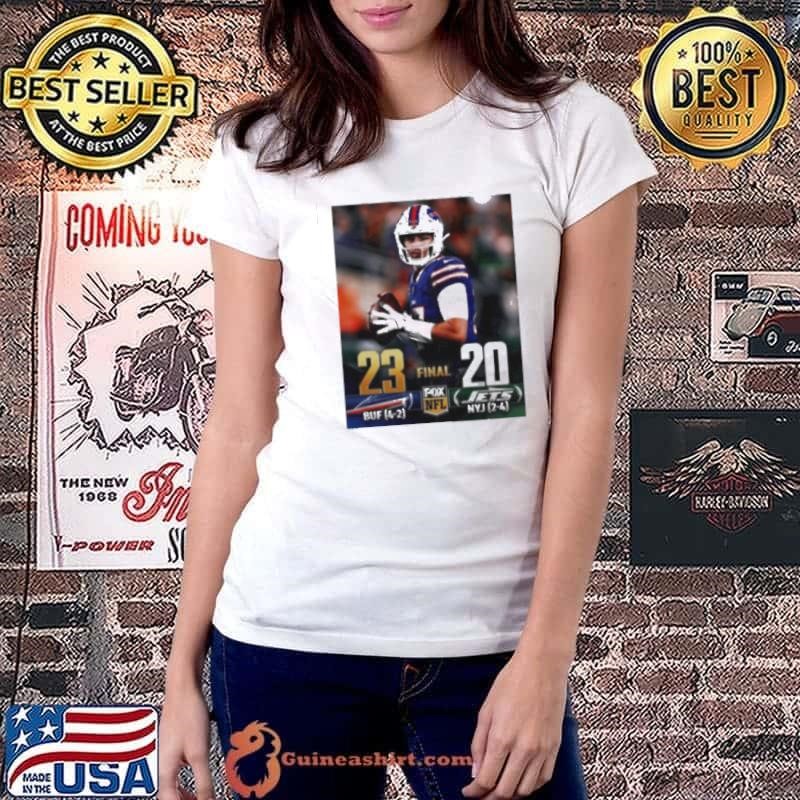 Buffalo Bills vs New York Jets 23 – 20 Final Fox NFL poster Ladiestee