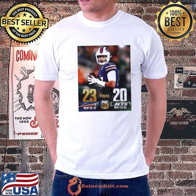 Buffalo Bills vs New York Jets 23 – 20 Final Fox NFL poster shirt