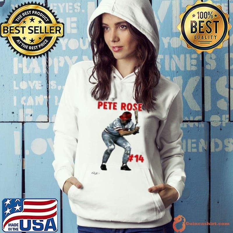 Cincinnati Baseball Pete Rose 14 Baseball Retro Hoodie