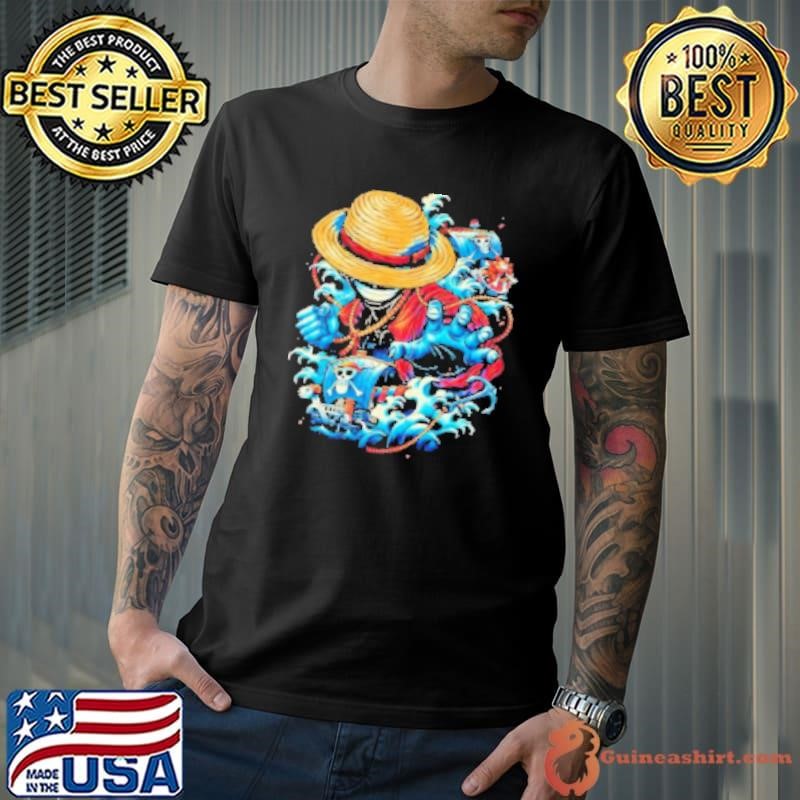Colorful Pirate Luffy One Piece Design Shirt