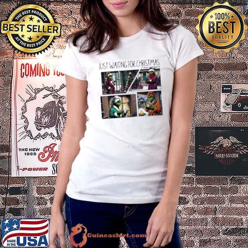 Cozy Grinch just waiting for Christmas Shirt
