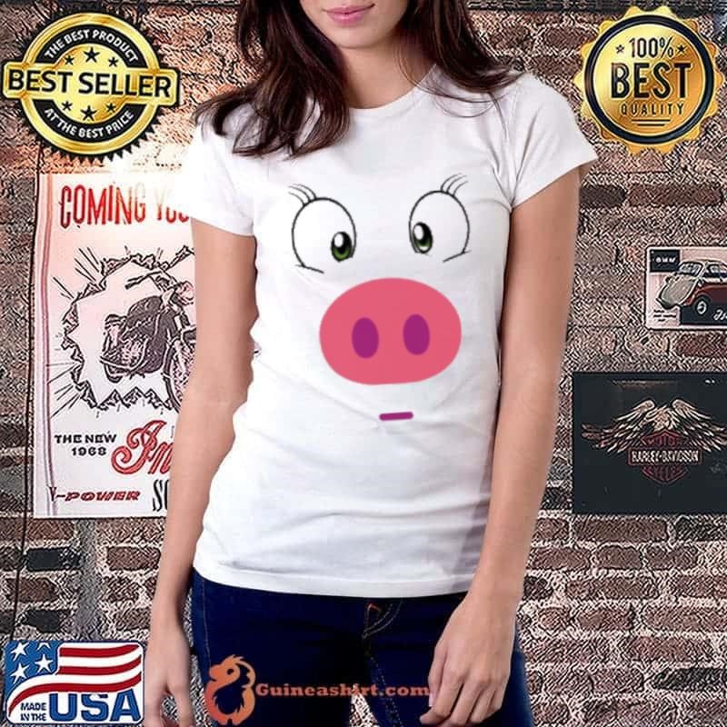 Cute Pig Face Ladiestee