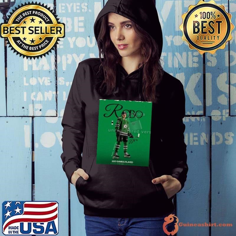 Dallas Stars Jason Robertson 300 Games Played Signature NHL Poster Hoodie