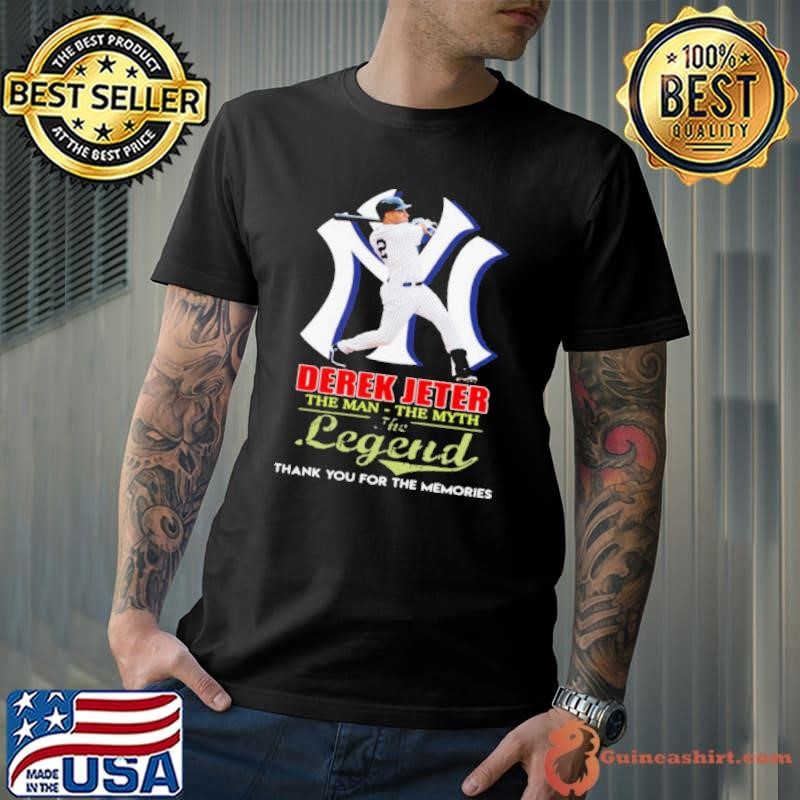 Derek jeter the man the myth legend thank you for the memories shirt