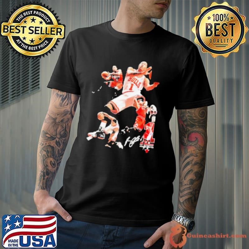 Derrick Rose Chicago Bulls Basketball signature vintage shirt