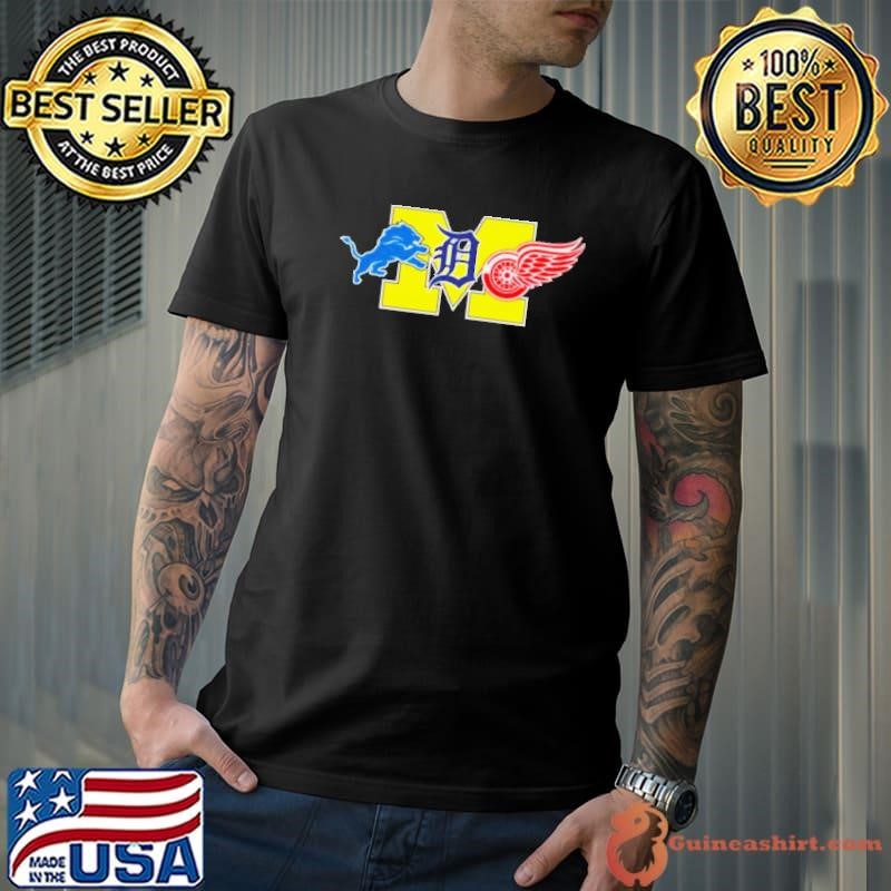 Detroit Lions Detroit Red Wings Danville Blue Devils shirt