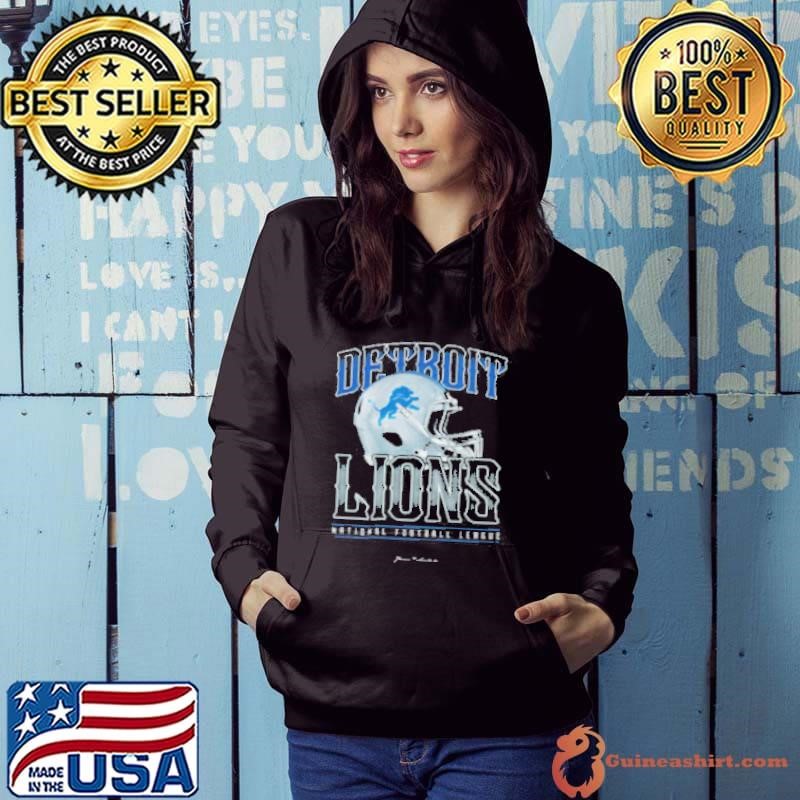 Detroit Lions Helmet Garment Dyed Heavyweight Hoodie