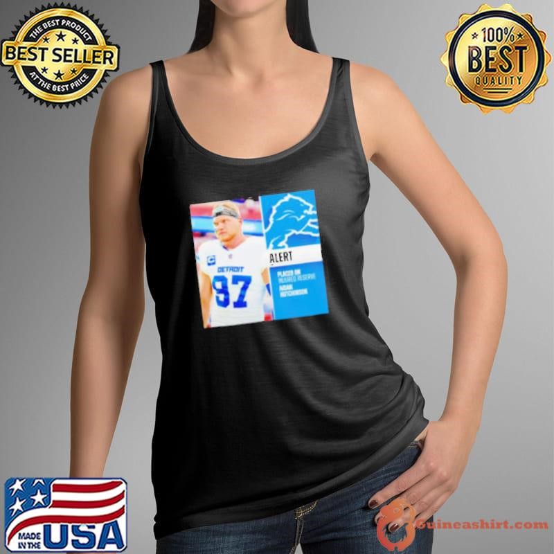 Detroit Lions placed on injured reserve Aidan Hutchinson Tank Top